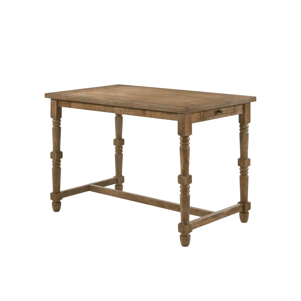 

Farsiris Weathered Oak Finish Counter Height Table