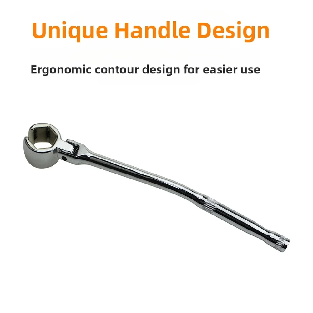 Lambda Sensor Socket Wrench 22mm 6 Point Hex Head with 180 Degree Swivel for Trucks SUVs and Automotive Repair Tool