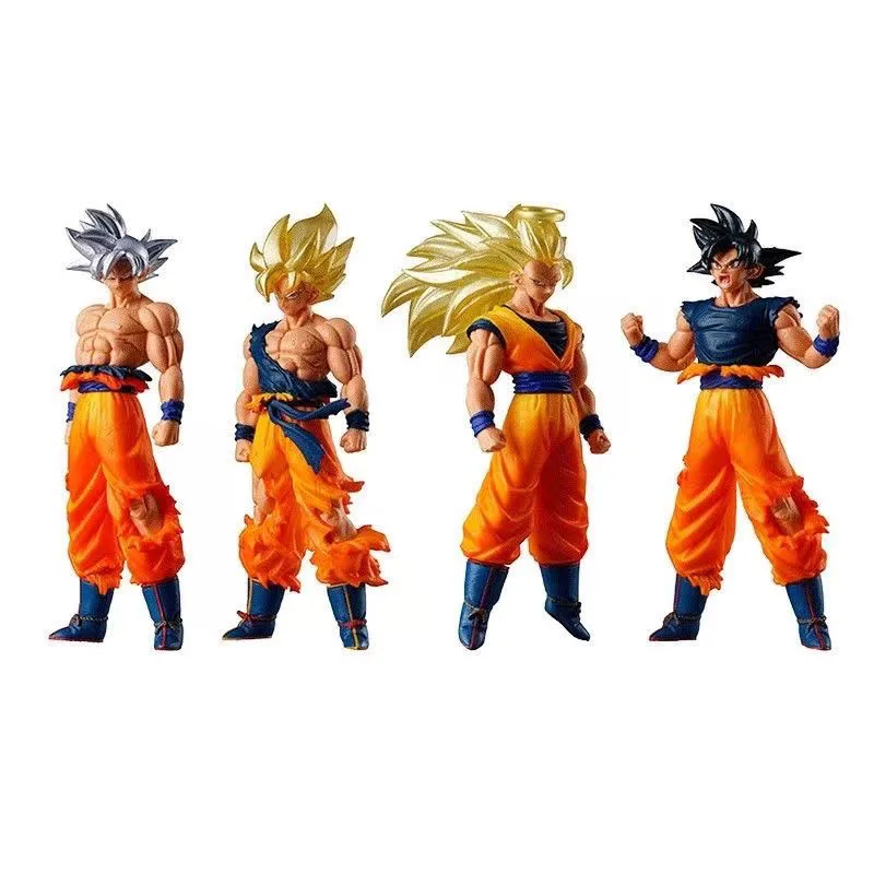 

Bandai Dragon Ball HG Goku Action Figure Toy Super Saiyan 3 Ultra Instinct Goku Collectible Anime Model Desk Ornament