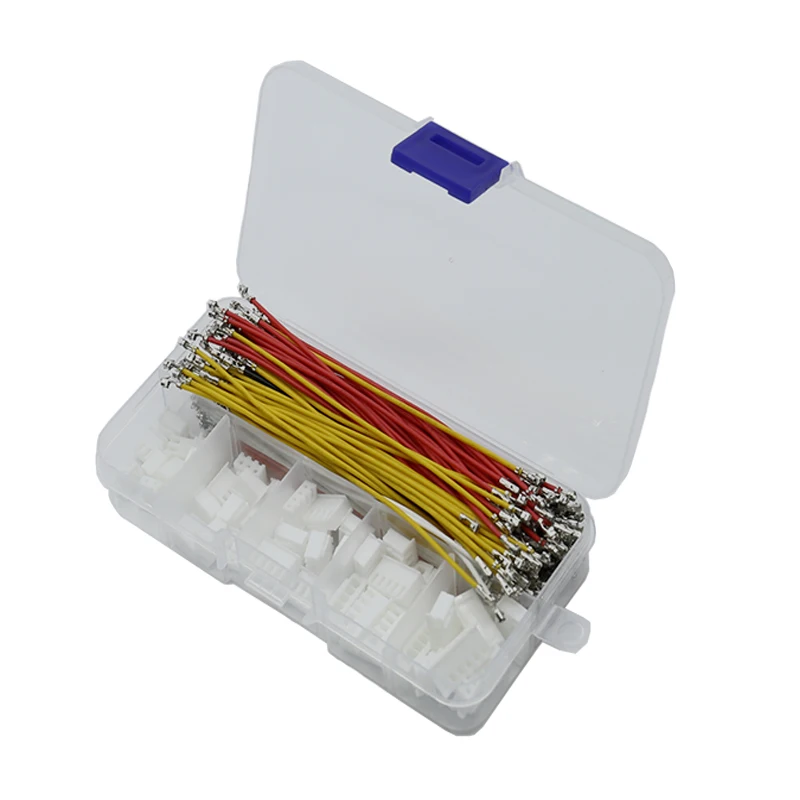 150PCS XH2.54mm Insulated Cable Connector 2-6P Double Head Electrical Wired Set Terminals Assorted Kit Electrical Extension Cord