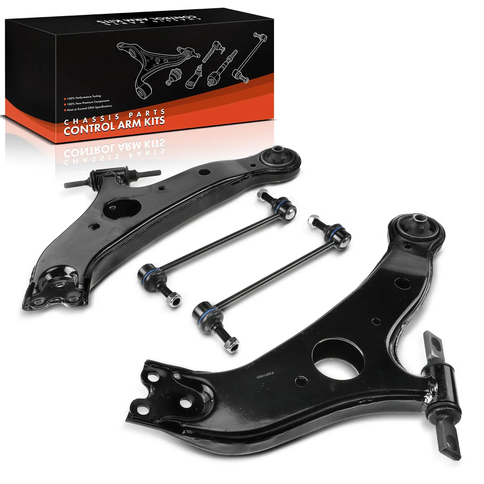 Frankberg 4-teilig Querlenker Satz Vorderachse Links Rechts unten für Toyota Camry Stufenheck V4 Sienna L2 2006-2011 4806735060