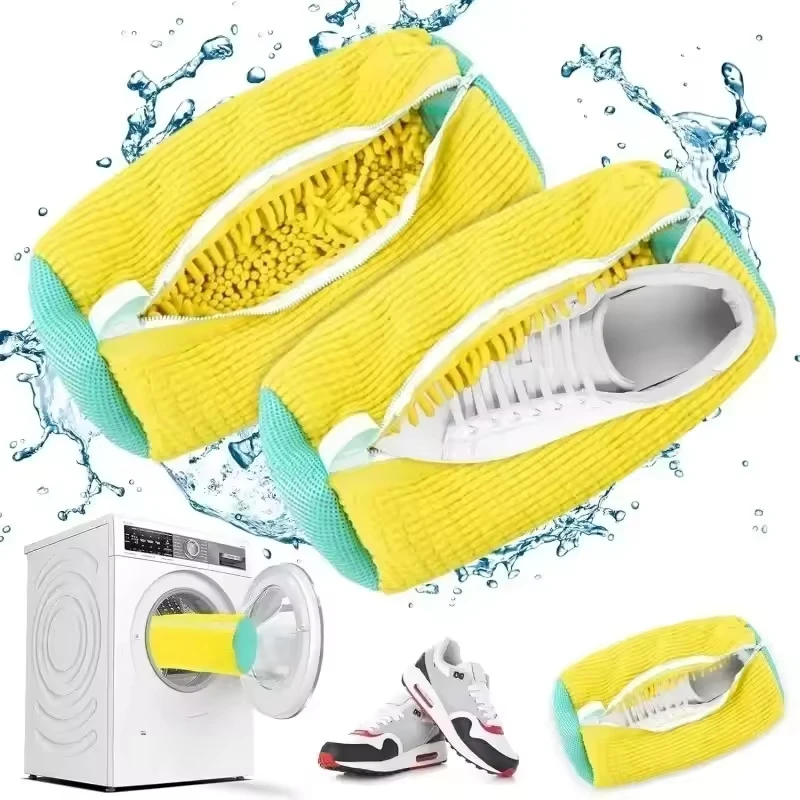 1/2Pcs Reusable Durable Shoe Washing Machine Bag for All Shoe Types,Ideal for Sneakers and Casual Shoes,Laundry Wash Bag