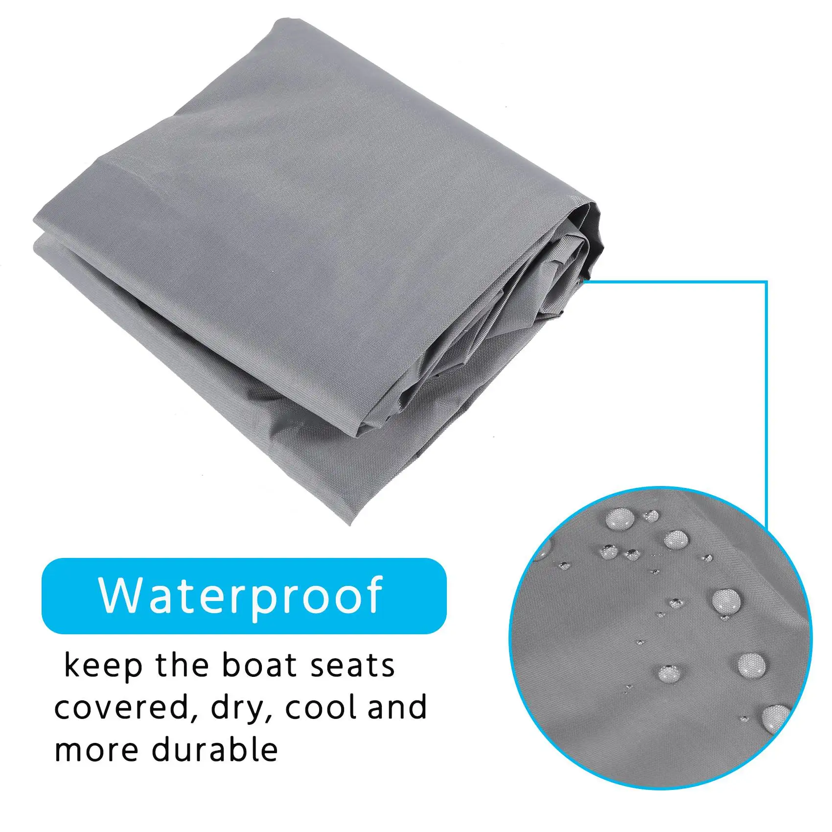 

Boat Seat Cover, Outdoor Waterproof Pontoon Captain Boat Bench Chair Seat Cover, Chair Protective Covers HOT