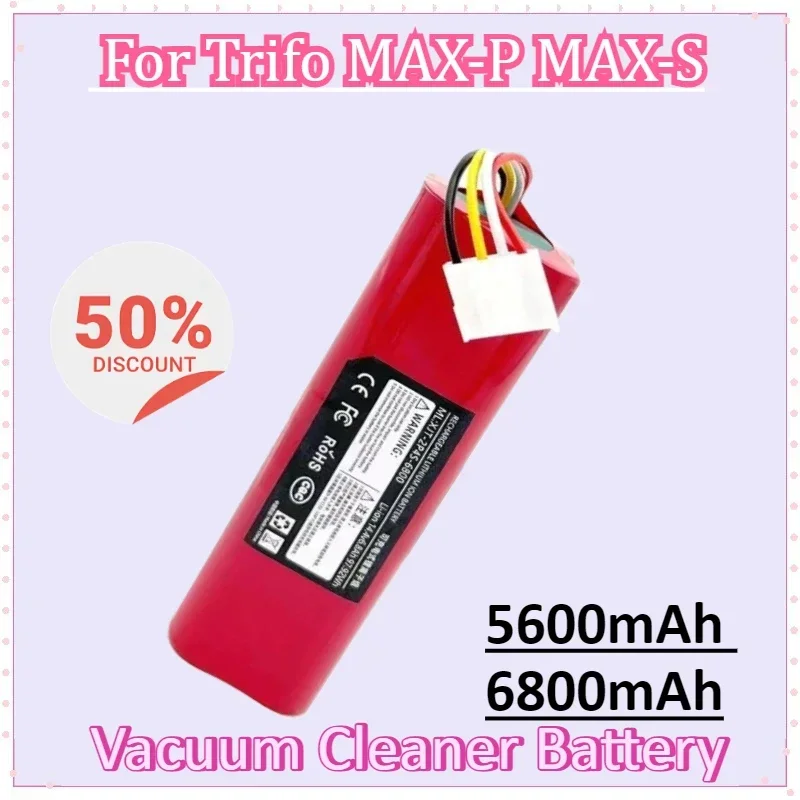 

Battery INR18650 SUN-INTE-278-4S2P 14.4V 5600mAh / 6800mAh for Trifo MAX-P MAX-S Robot Intelligent Cleaner Battery Packs