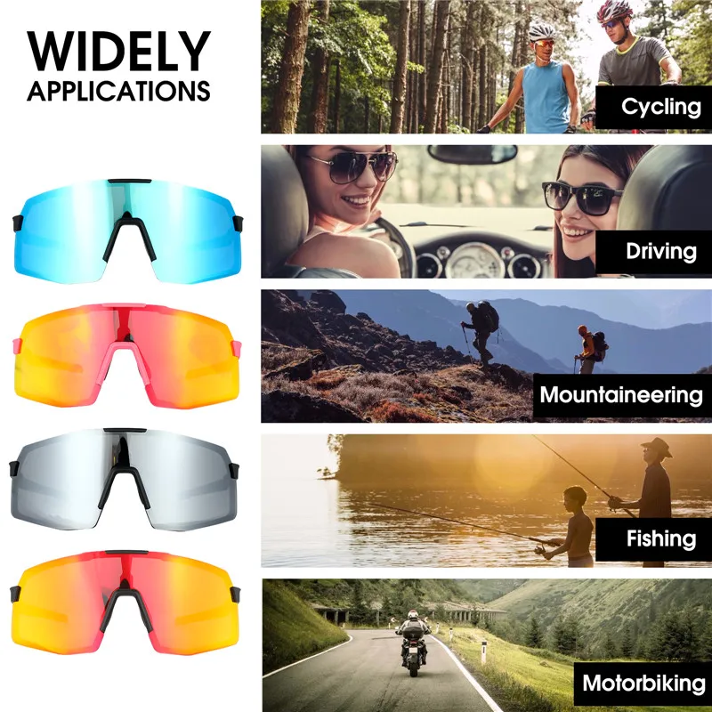 Cyclist Polarized Cycling Goggles Bicycle Eyewear Road Bike MTB Outdoor Sport Sunglasses Protection Glasses Windproof Gafas image 3
