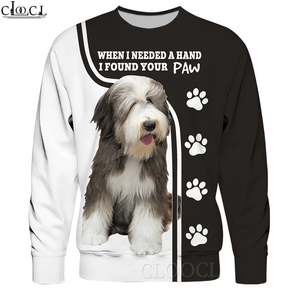 CLOOCL Men Hoodies Animal Schnauzer 3D Printed Male Hoodies Long Sleeve Boy Girl Casual Women Pullover Hoodie Teenage Clothing