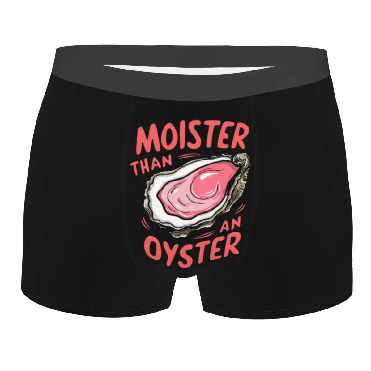 

Нижнее белье Moister Than An Oyster на заказ, мужские шорты-боксеры с принтом, трусы, мягкие трусы