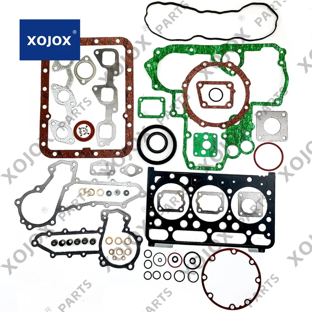 

XOJOX Hconcet Новый полный комплект прокладок для капитального ремонта двигателя D1703 для трактора-экскаватора KUBOTA