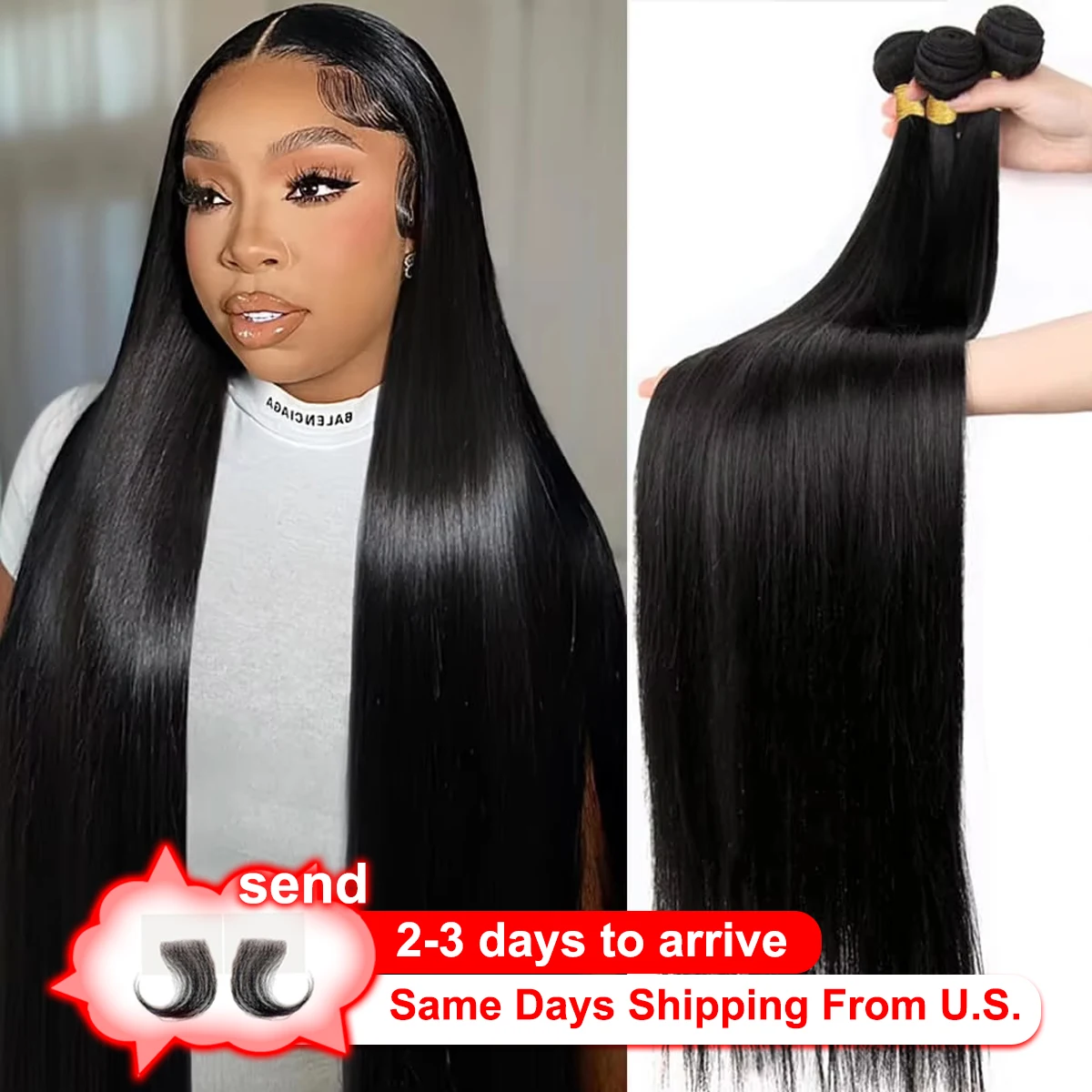 

Natural Black Color 3 4pieces bundles Straight Hair Weave wigs brazilian 100% human hair wig Unprocessed extensions human hair