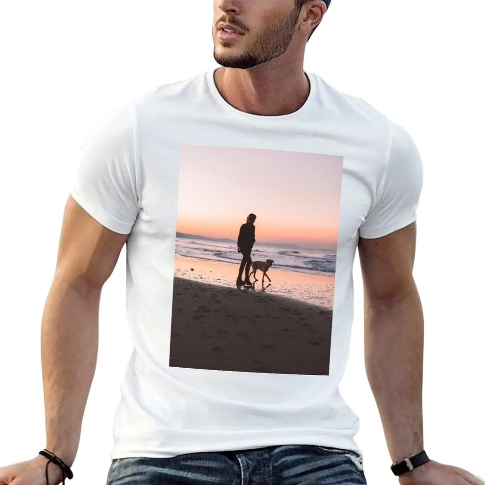 

A walk with your DOG T-Shirt t shirt man designer t shirt man casual T-Shirt