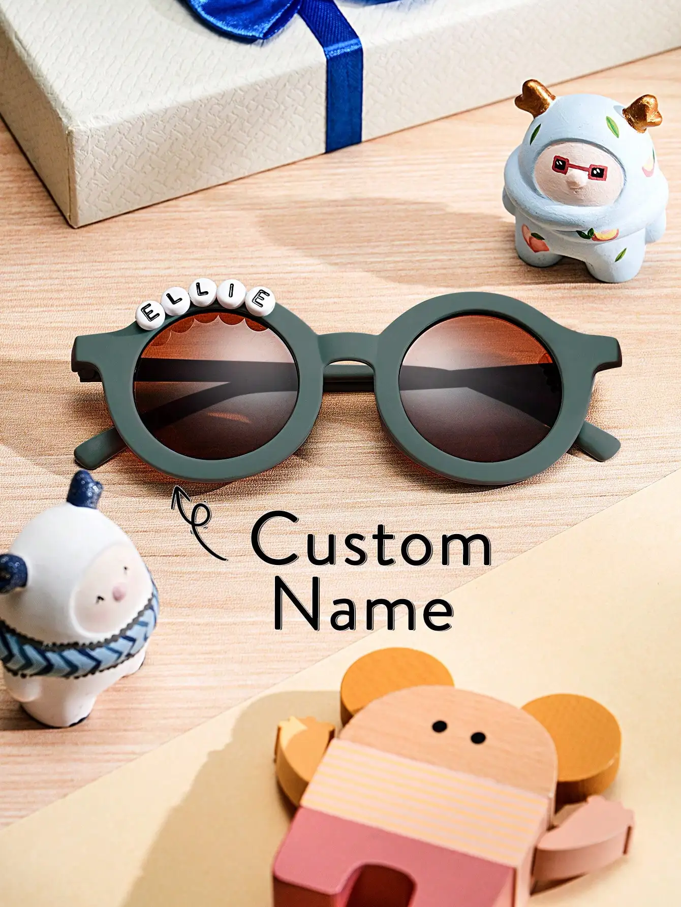 Gafas con nombre personalizado para niños, decoración de fiesta personalizada, utilería para fotos, diversión para niños pequeños, cumpleaños, Fiesta EN LA Piscina, decoración, bonito accesorio de disfraz
