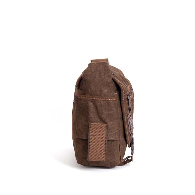 Men Canvas Multifunction Crossbody Bag Retro Handbags Travel Wear Resistance Shoulder Messenger Bags Leisure Package Bolsa image 2