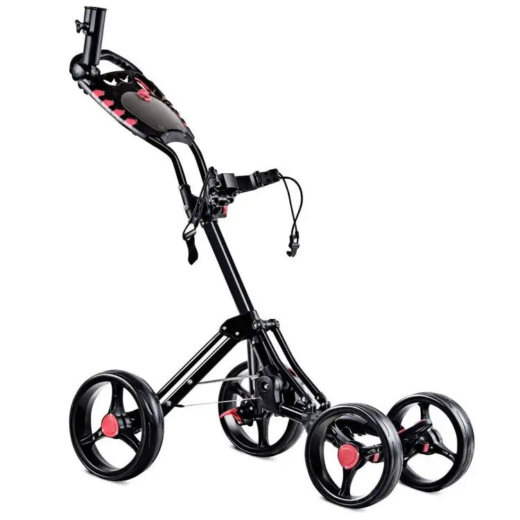 

4 Wheel Folding Golf Pull Push Cart Trolley