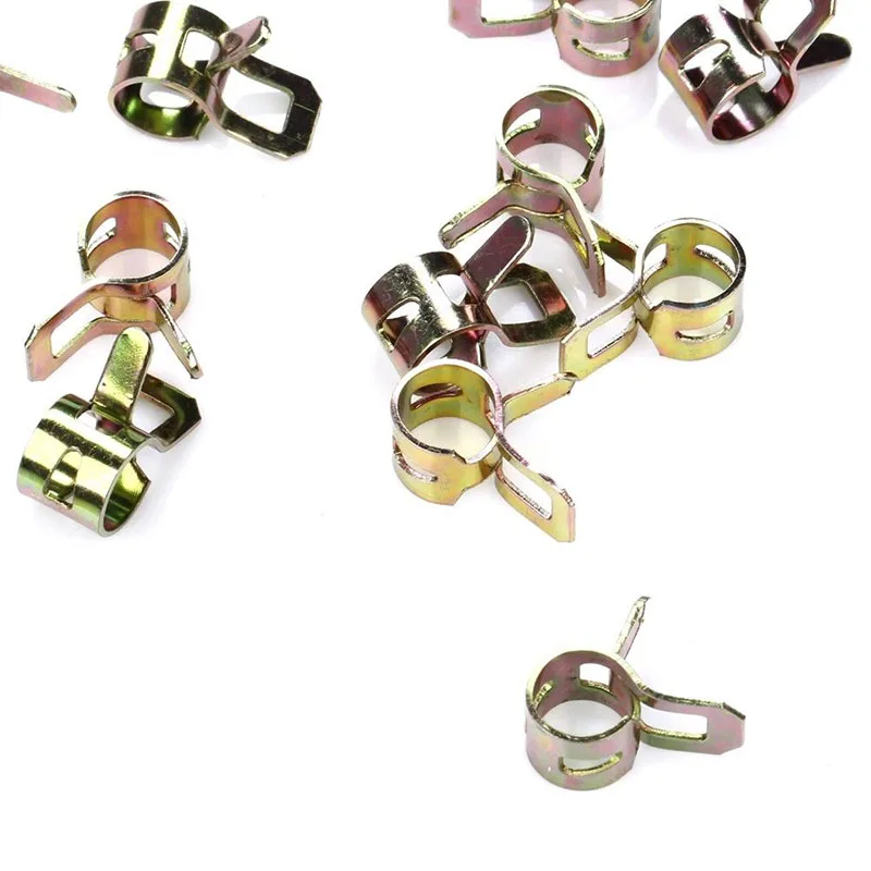 1/4 inch Clip Clip water pipe hose Spring Tubes water fastener Fits 1/4 Hose for Lawn Mower for Home & Garden 1/4