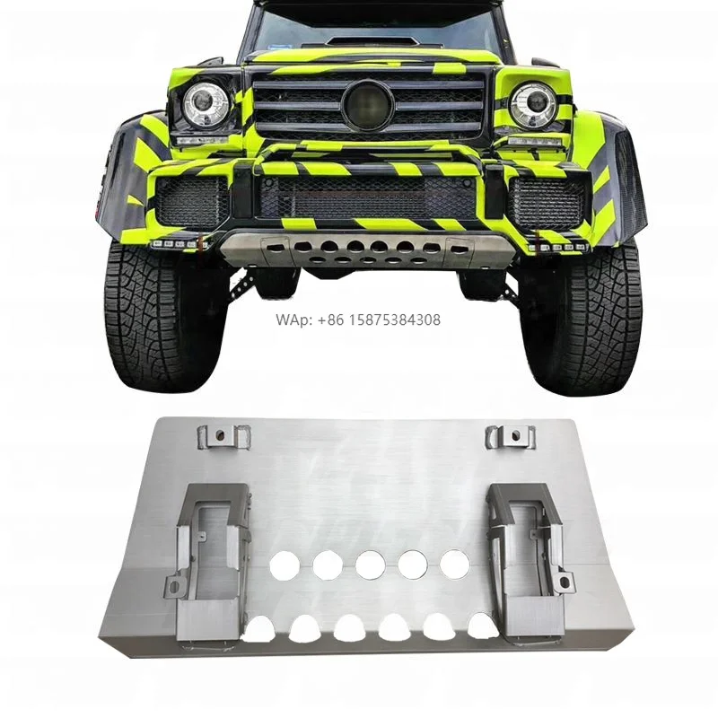 

For G Class W463 1990~2016y Bumper Body Kit Stainless Steel Off Road W463 G63 G65 4X4 Wide Front Skid Plate