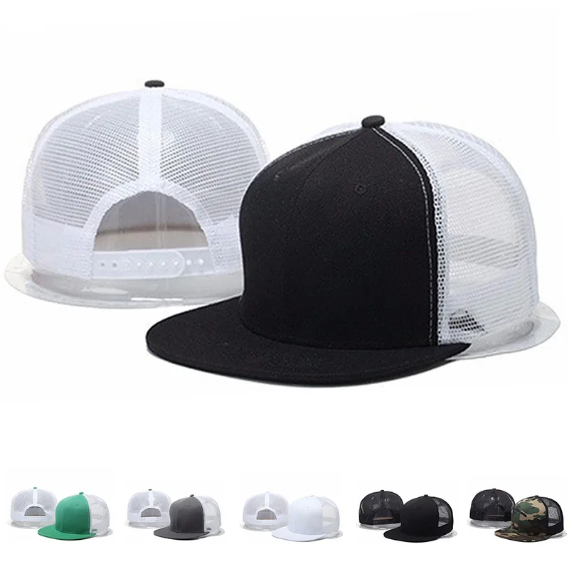 Fashion Unisex Cap Acrylic Plain Snapback Hat High Quality Adult Hip Hop Baseball Cap Men Women Mesh cap Outdoor Leisure Basebal