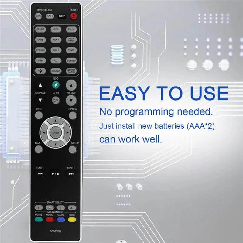 ABKN Replace Remote Control RC035SR for Marantz Stereo AV Receiver SR6012 SR6014 SR5014