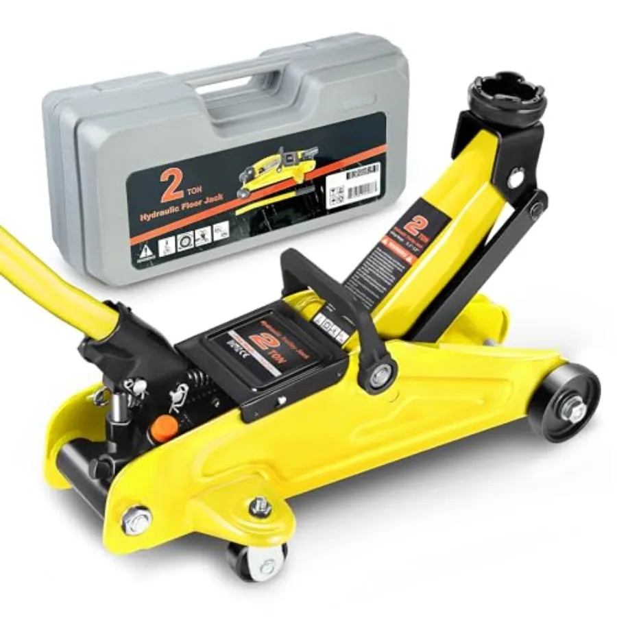 

Низкопрофильный напольный домкрат для гидравлической тележки с грузоподъемностью 2 тонны 4000 фунтов и диапазоном подъема от 5,1 до 13 идеально подходит для автомобилей