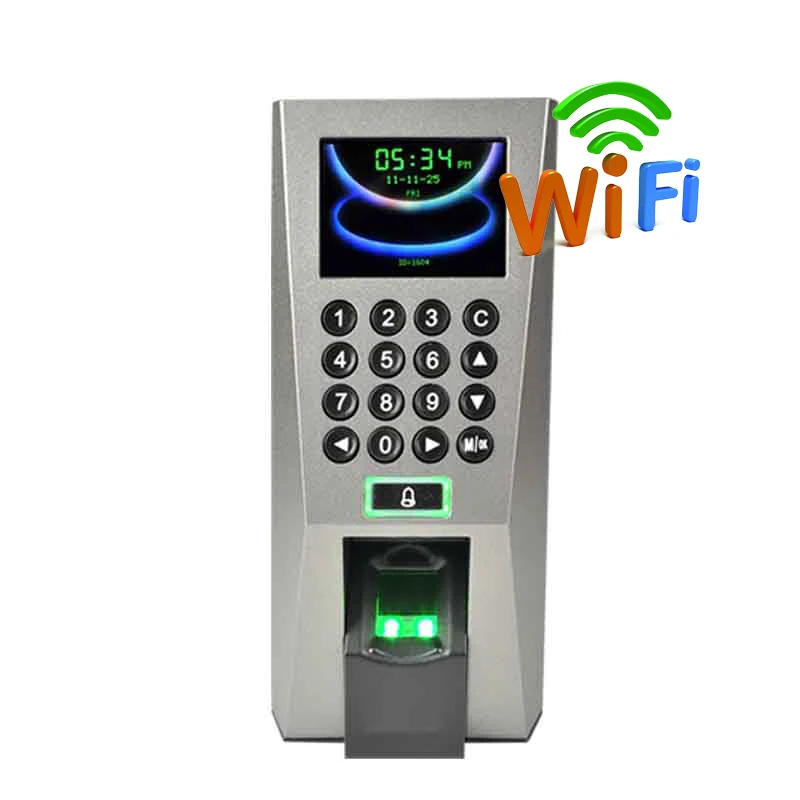 

Original Linux F18 WIFI USB TCP/IP Biometric Fingerprint Login Recognition Access Control Machine System Use Electric Lock