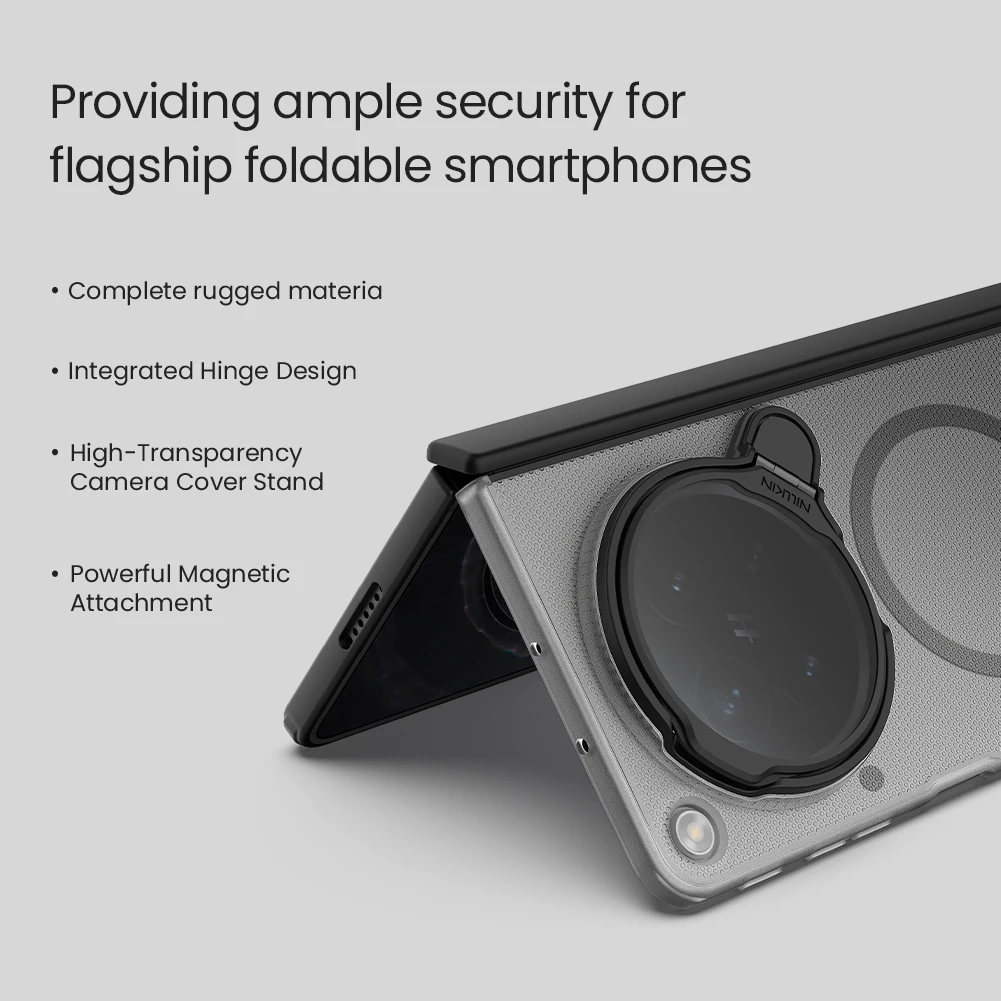 

Чехол Nillkin для OPPO Find N6 5G Fold Magnetic Case Super Frosted Shield Prop Magsafe, жесткий матовый чехол из поликарбоната для защиты