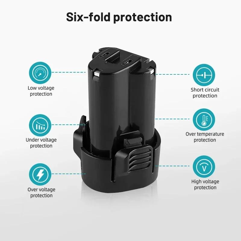 100% Original Makita 10.8V BL1013 BL1020 BL1030Rechargeable Power Tools li-ion Battery Replacement TD090D DF030D LCT203W tools
