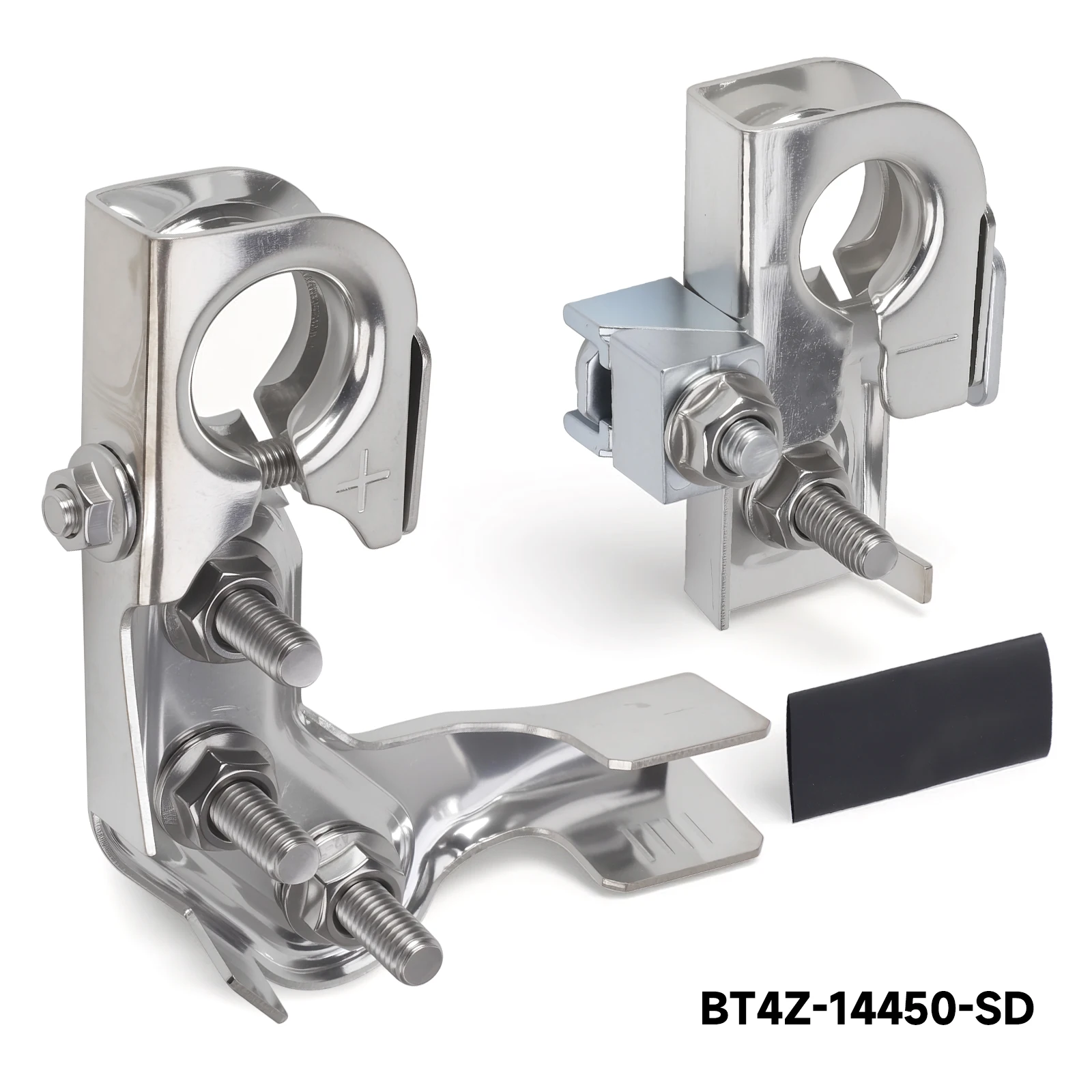 

Car Positive and Negative Battery Terminal Cable Clamp Connectors Bolt For Ford Super Duty Fits Chevy Silverado BT4Z-14450-SD