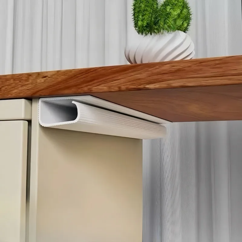 لاصق تحت المكتب منظم الكابلات 40 سنتيمتر بولي كلوريد الفينيل سطح المكتب كابل صينية إدارة الكابلات Raceway مكتب منزلي سلك مخفي #1