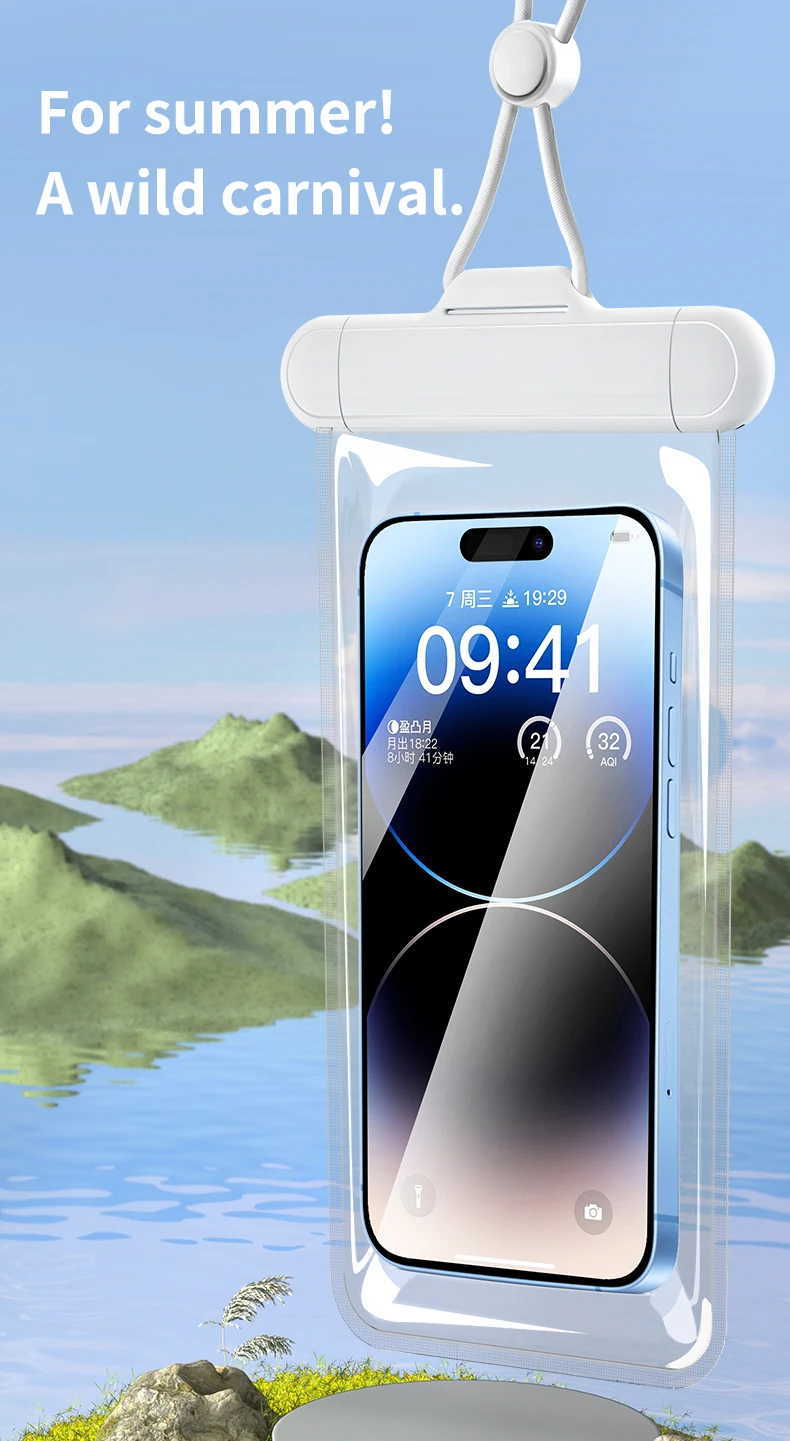 Professionelle Tauchen HD Antibeschlagmaske Atemschlauch / wasserdichte Handytasche Erwachsene Schnorcheln Schwimmen Tauchausrüstung – Detail 16