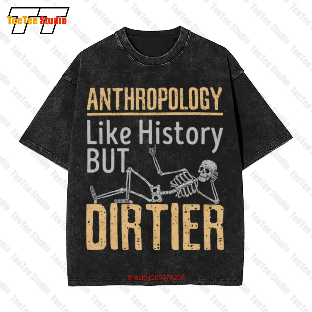 Антропология, как история, но диртье, винтажная футболка большого размера SO8E