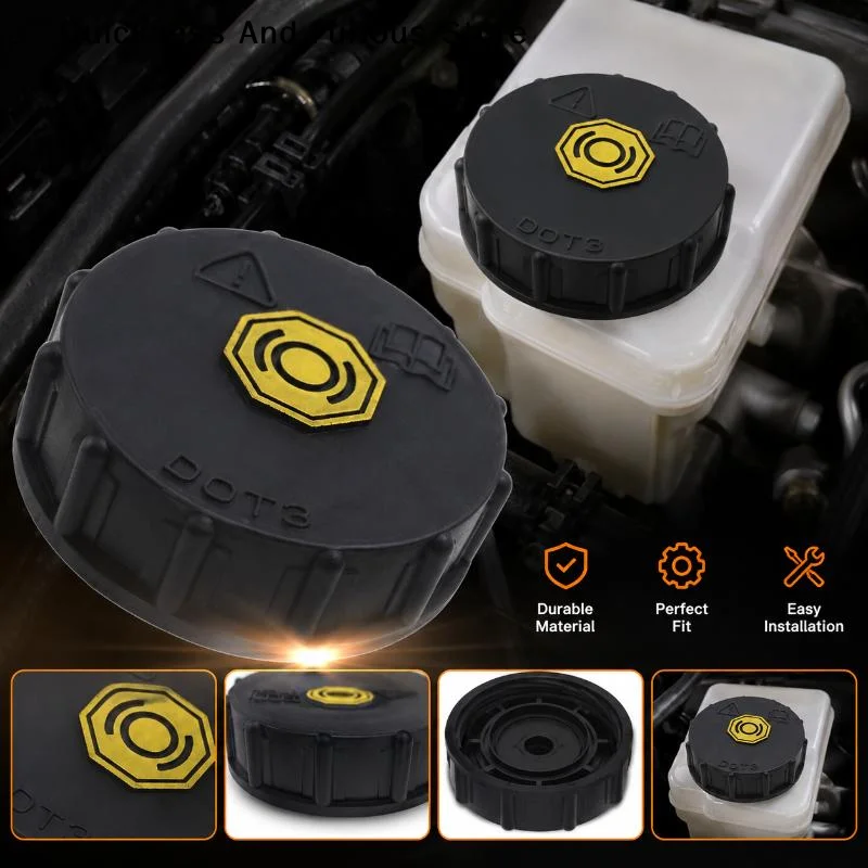 【MO】Car Brake Fluid Reservoir Cap Auto Brake Master Cylinder Oil Tank Cover Waterproof Dustproof Replacement Accessory