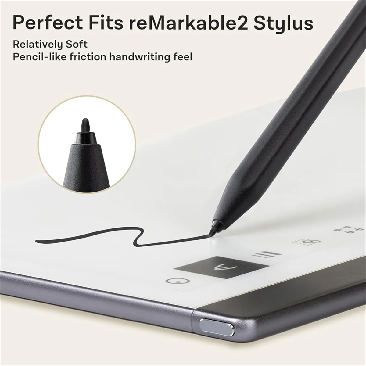 ADP-Replacement Pen Tips for Remarkable 2 Pen- 4096 Pressure Sensitivity and Tilt Writing Support, with Nibs Removal Tool,B