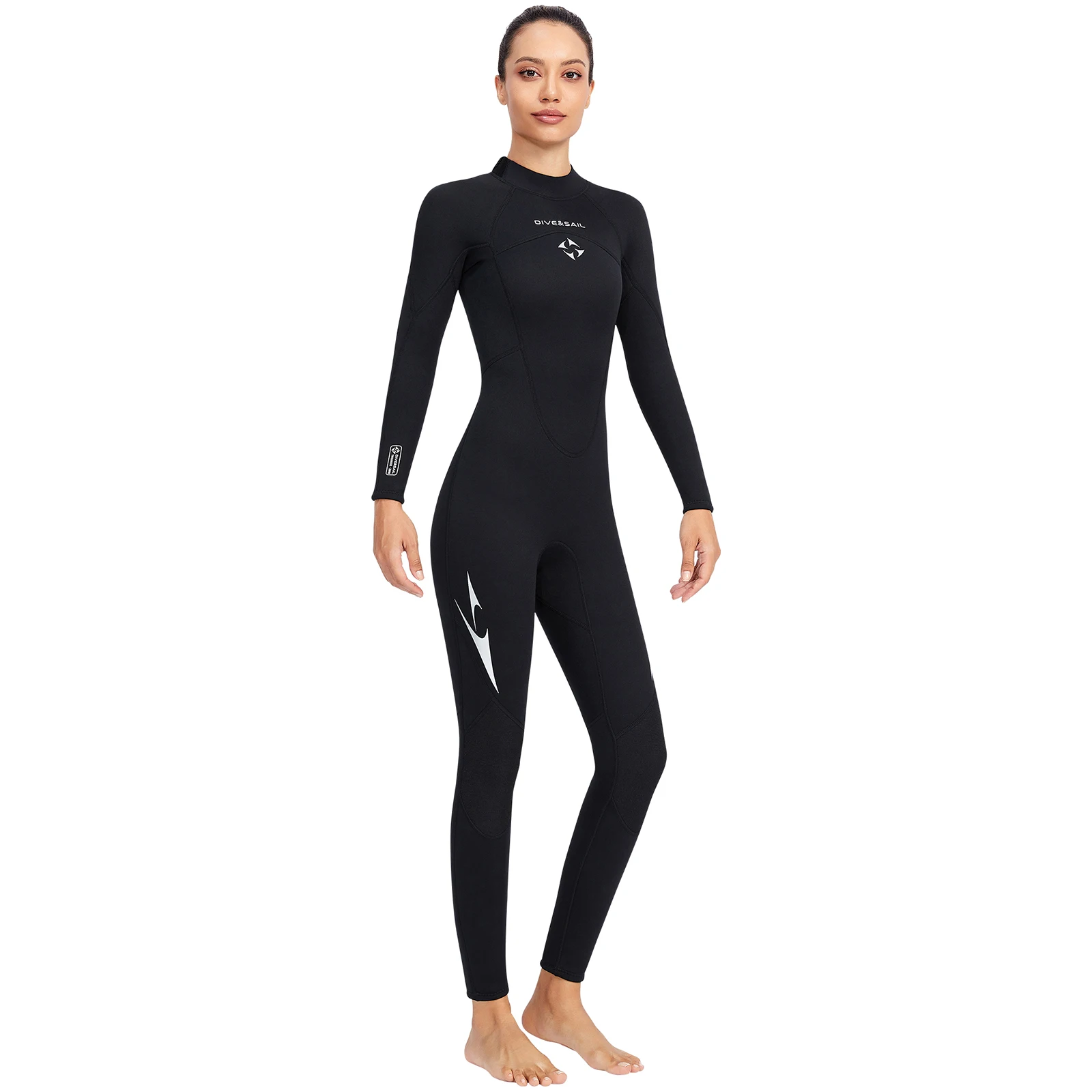 3mm Neoprene Wetsuits Long Sleeve Keep Warm Full Scuba Diving Suits for Women Snorkeling Surfing Swimwear