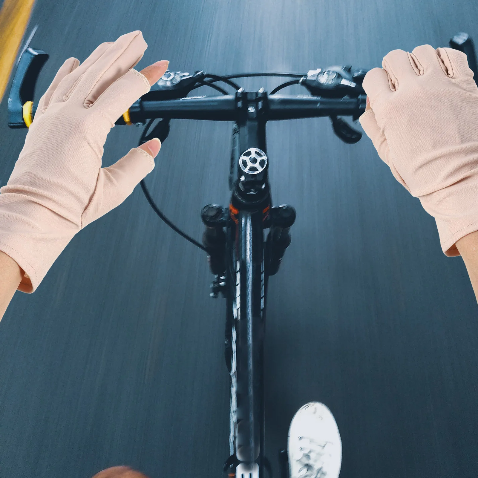 

1 Pair Half Finger Uv Protection For Women Summer Driving Outdoor Cycling Gloves Anti-Slip Breathable Sunblock Sport Gloves For