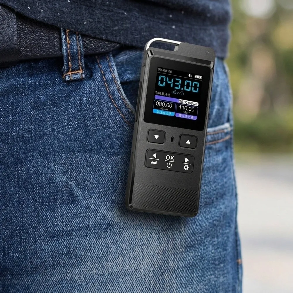 GC-02 Digital Radiation Monitor for Geiger Counter Ionizing Radiation Detection Energy Compensated Tube Built-in Battery