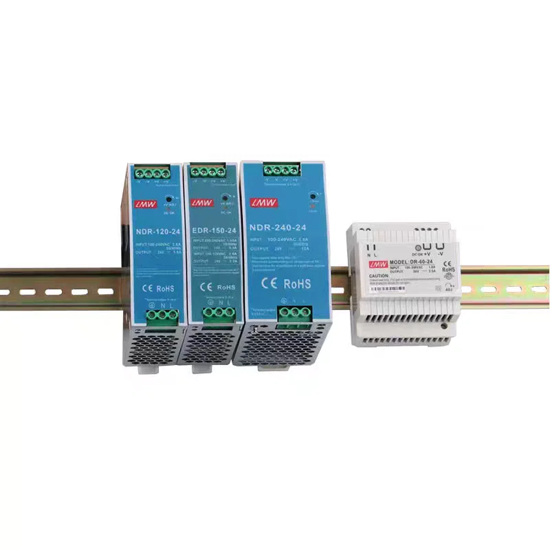 Rail mounted switch power supply 24V DC 12V/48V EDR/NDR/75/120/150W transformer DR10A