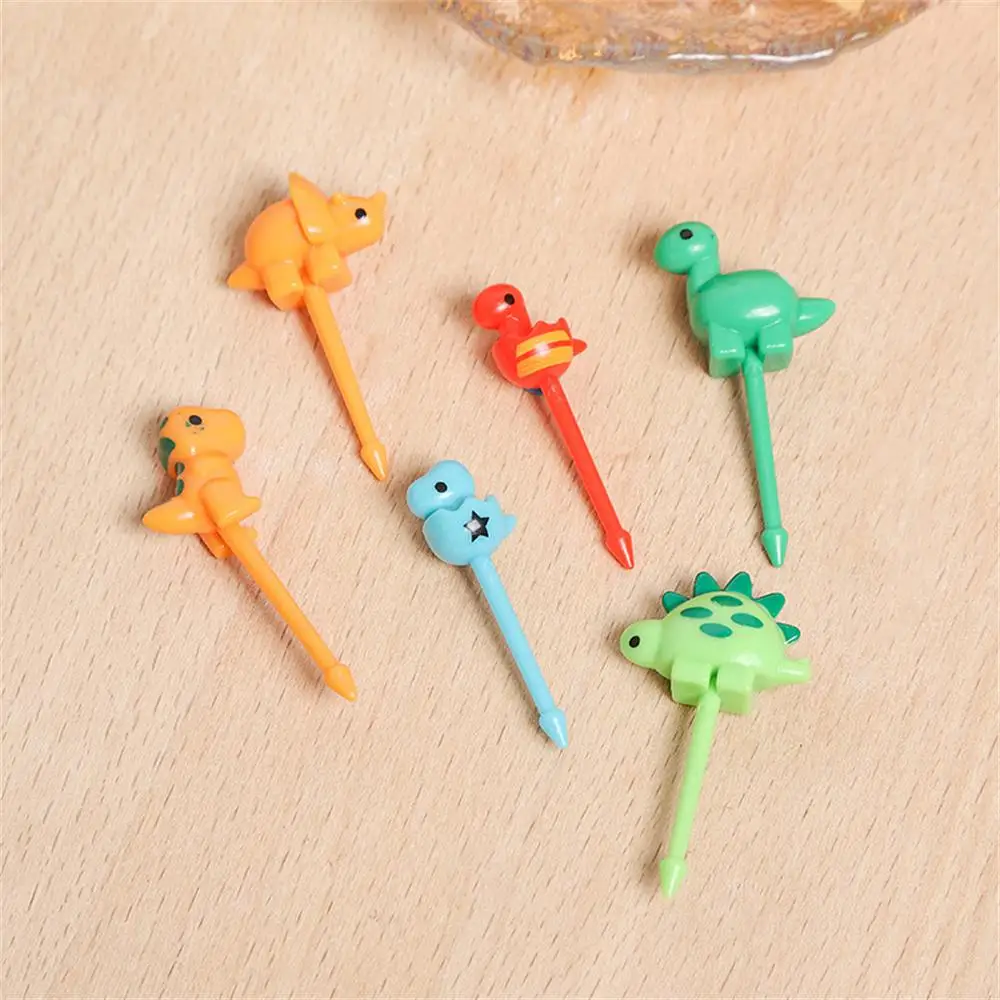 2/4/6BAGS Cake Fork Pleasure Lovely Lunch Box Popular Dinosaur Lunch Box Accessories Unique The Best Selling Kids Food Picks