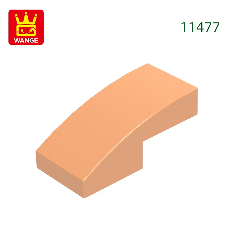 Wange 310 stks/partij 11477 Helling Gebogen 2x1x2/3 Blok Moc Kleur Accessoires Compatibel met Baksteen DIY kinderen Speelgoed Montage Onderdelen