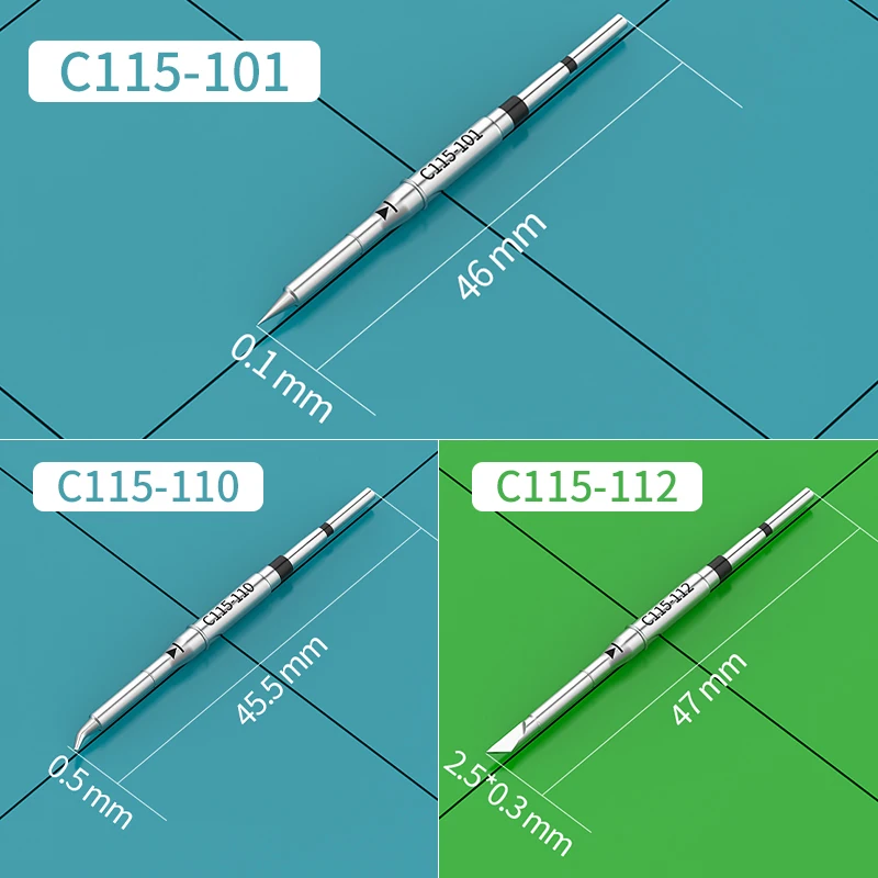 C115 Soldering Iron Tip C115-117/113/114/112/109/127/101/110 for JBC Soldering Station Precision Repair SMD PCB Tools