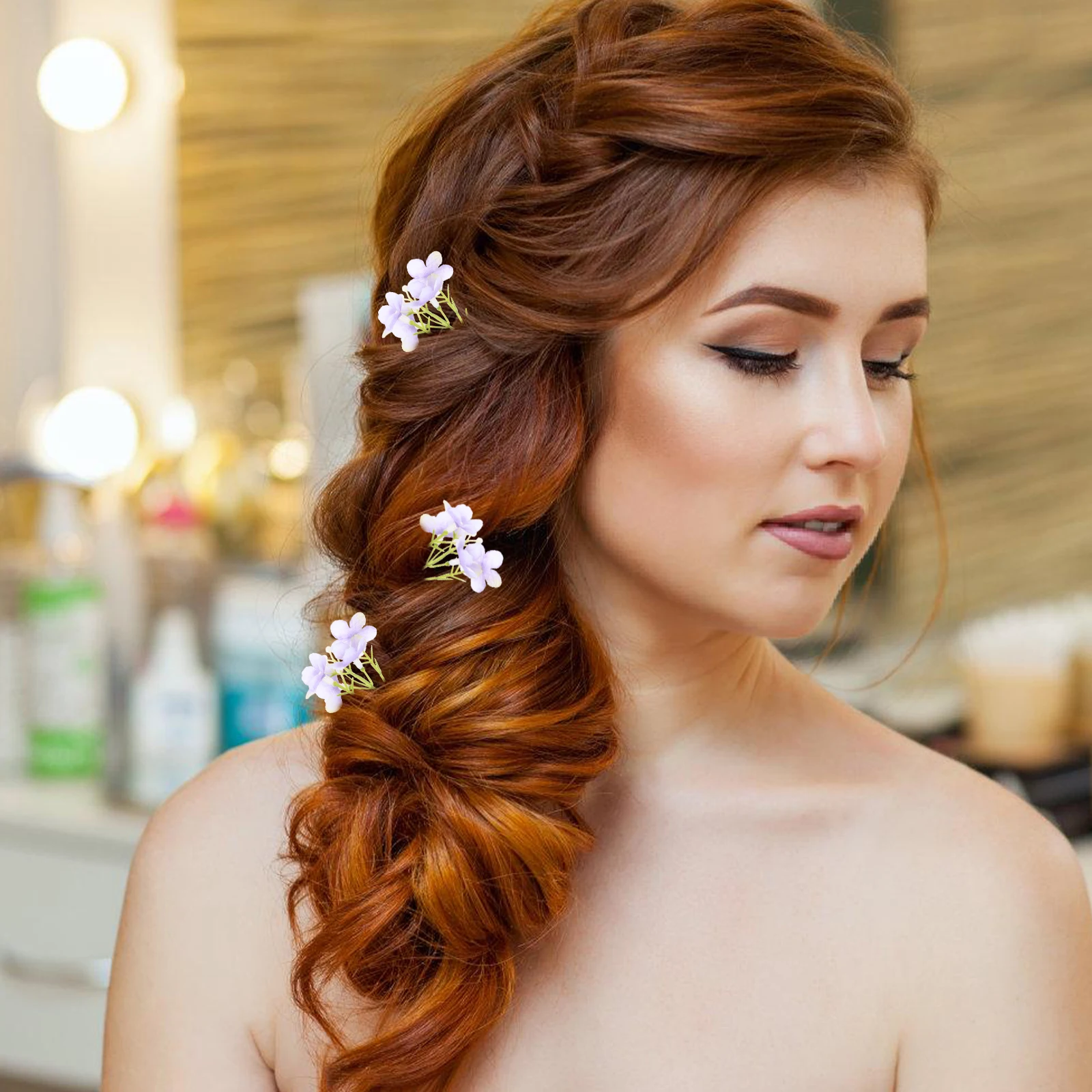 

20Pcs Artificial Hydrangea Picks Realistic Silk Small Flowers for DIY Wedding Flower Ornament Party Decoration Fake Hydrangea