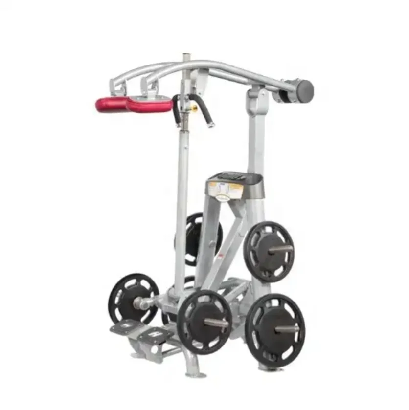 

Commercial Body Exercise Gym EquipmentPlate Loaded Leg Exercise Workout Stepped Calf Standing Calf Raise Machine