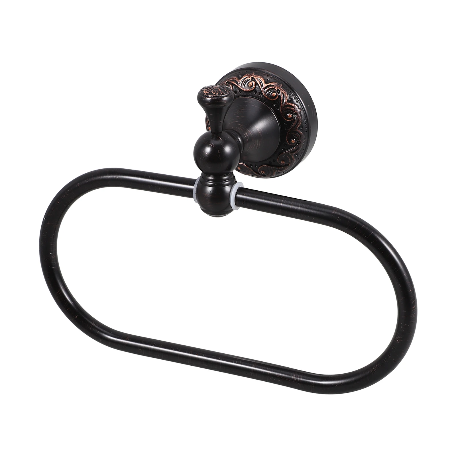 

Copper Towel Ring Oval Thick Durable Rust-Proof Bathroom Wall Mount Space Saver Hanging Rack Holder Towel Ring