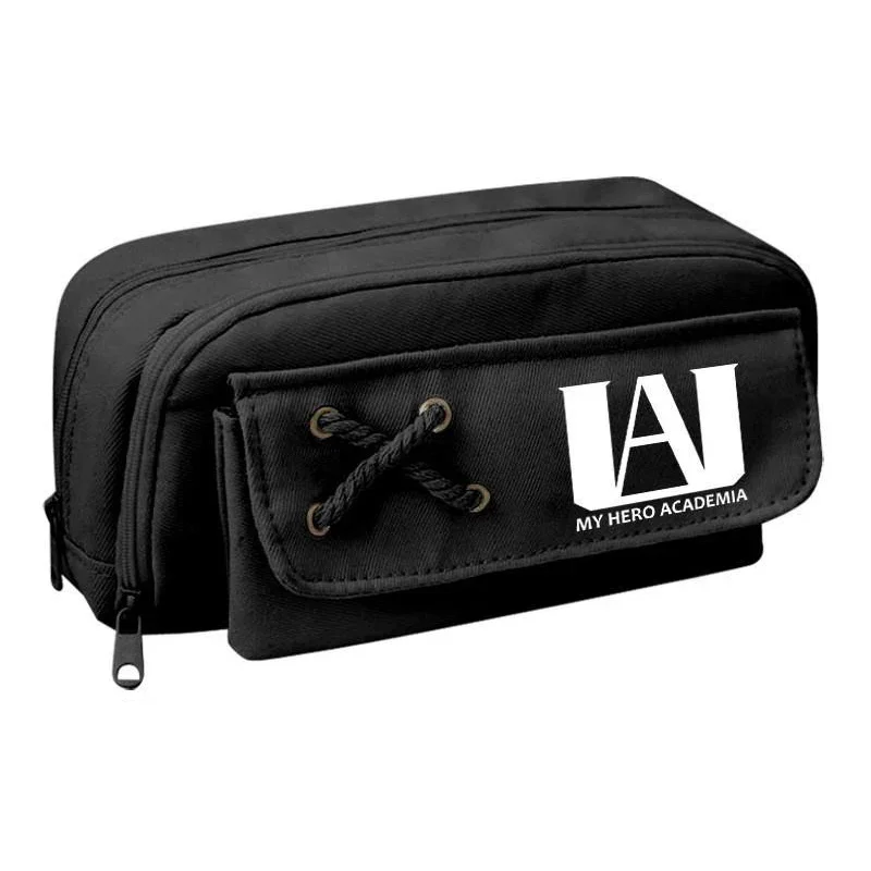 

2 отделения,пенал для школьный ручек карандашей,молнии, Boku no hiro akademia, Моя геройская академия,Двухслойная черно-белая аниме Моя геройская академия, школьные принадлежности для девочек и мальчиков