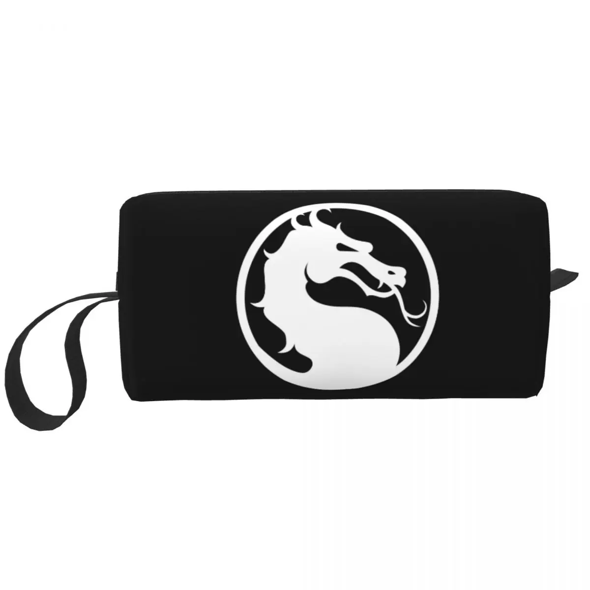 Travel Mortal Kombat Logo Toiletry Bag Portable Fighting Game Sub Zero Scorpion Cosmetic Makeup Organizer Beauty Dopp Kit Case