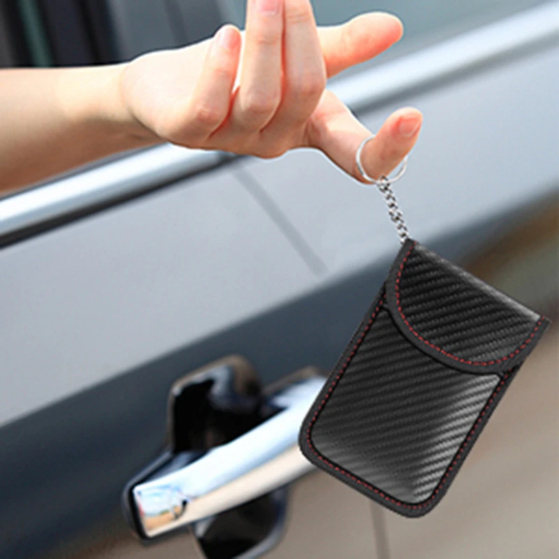 Anti-Theft Anti-Hacking Case Blocker para Car Key Fob, Faraday Cage Protector, RFID Signal Blocking Pouch