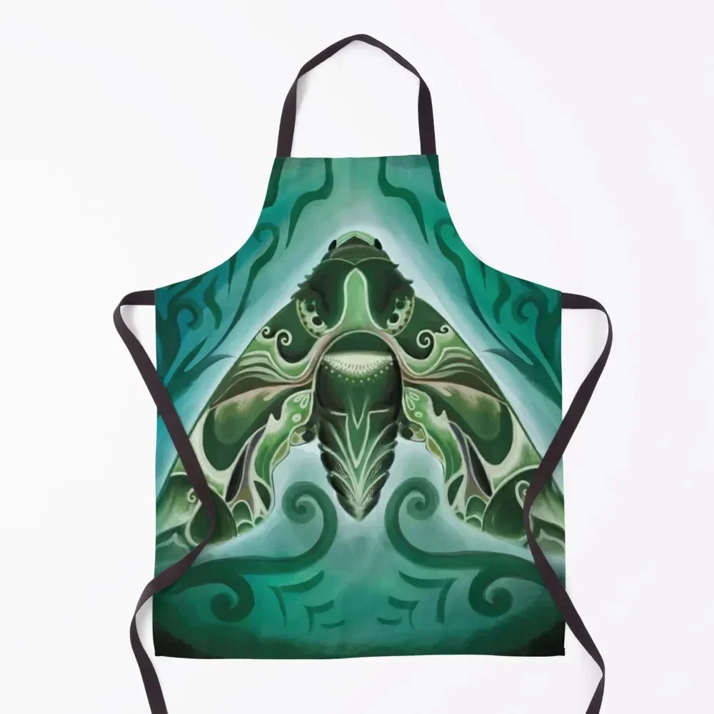 

Oleander Hawkmoth Apron Waterproof women Smock for hairdressing Cooking christmas kitchen Apron