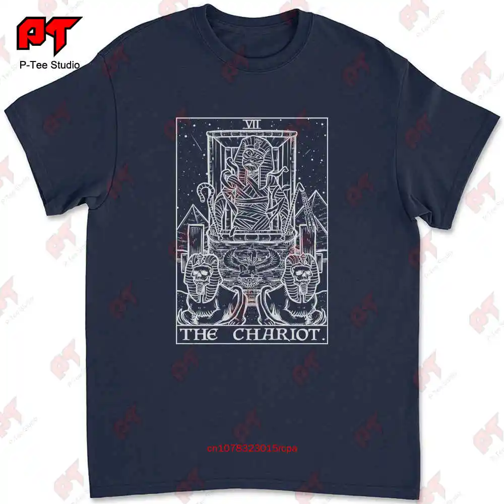 The Chariot Tarot Card Mummy Spooky Halloween T-shirt EBOF