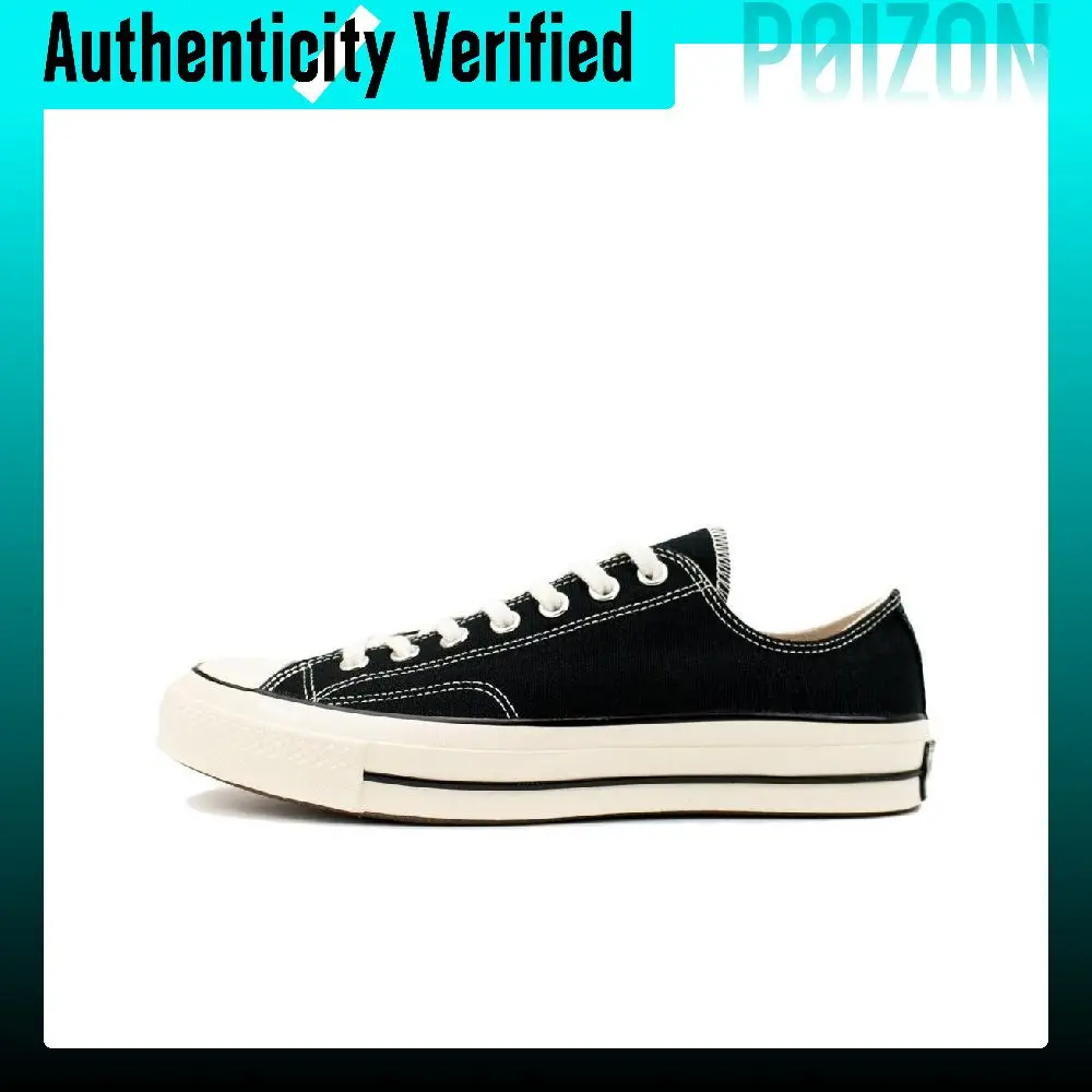 Converse 1970s Low top Canvas Shoes Unisex Black White 162058C