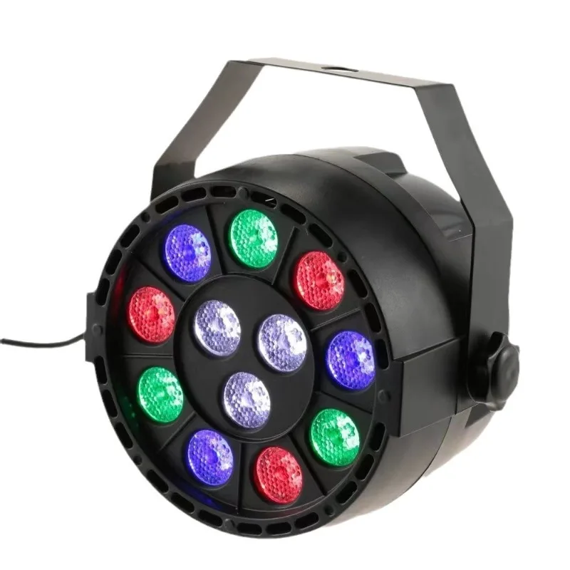 

LED 12 plastic pcs pcs pcs pcs light, colorful dyed ambient light KTV private room wedding DJ bar stage light