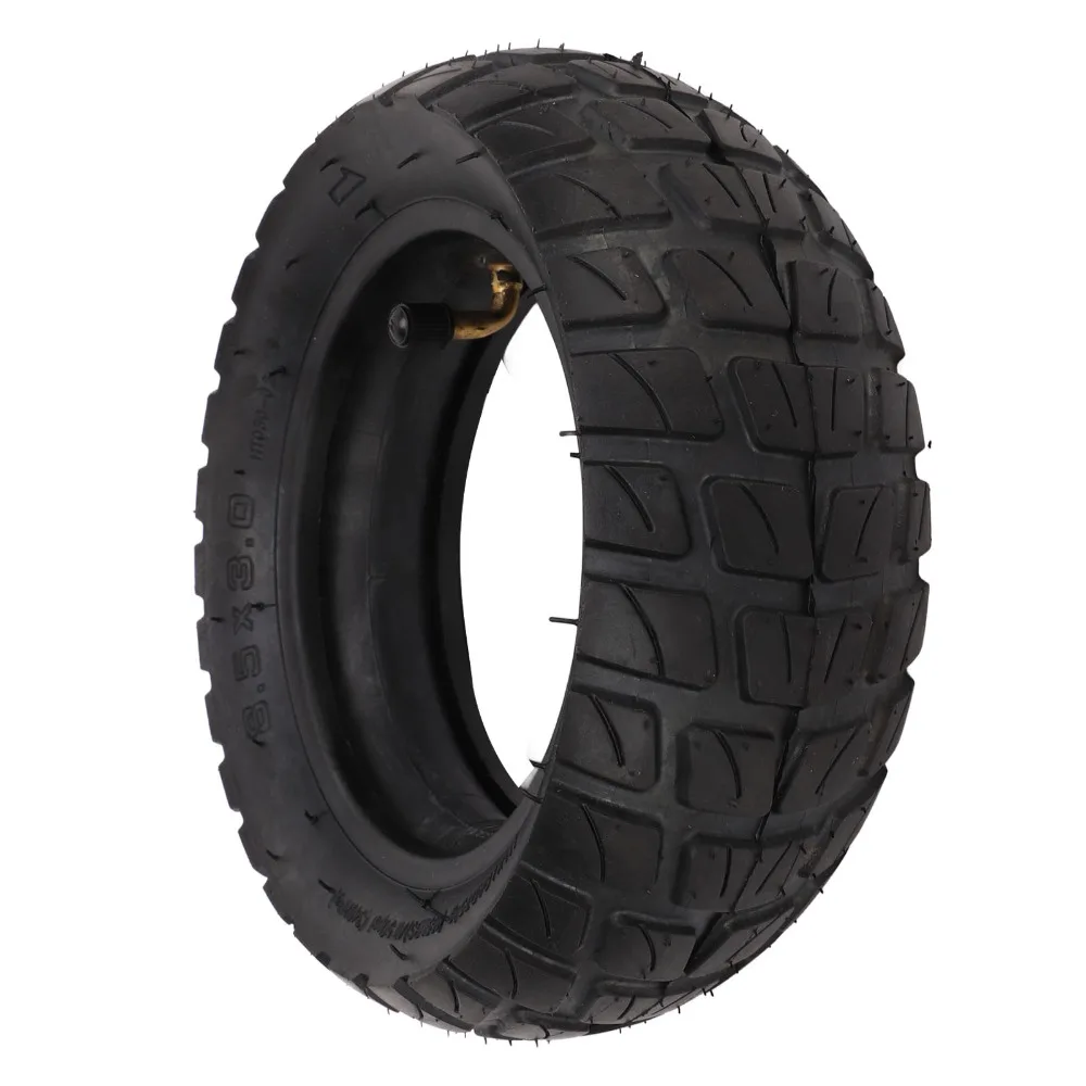 8.5 X 3.0 (8 1/2 X 3) Electric Scooter Tire and Inner Tube Set Black Pneumatic Electric Scooter Tyre with 90 Degree Bent Valve
