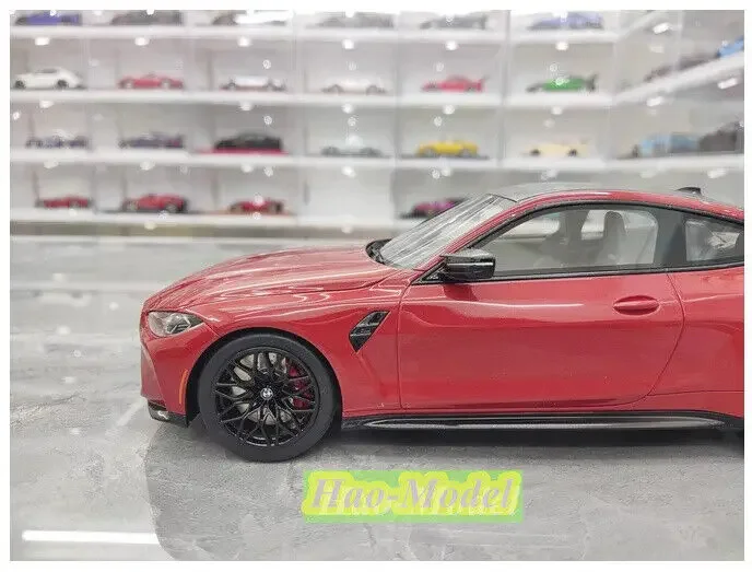 Topspeed 1/18 For BMW M4 Competition G82 Resin Diecast Model Car Toys Boys Birthday Gifts Hobby Display Collection Ornaments Red